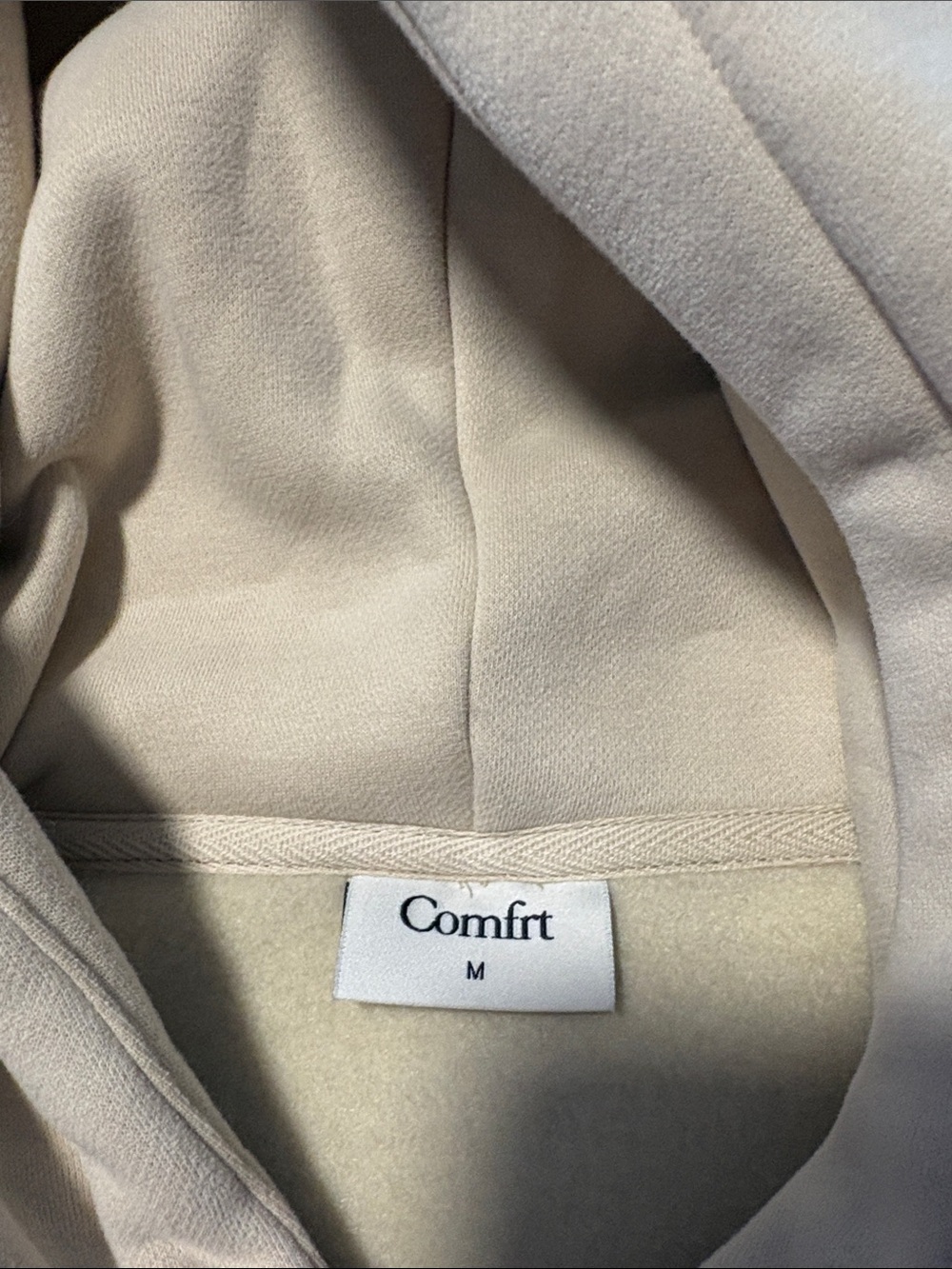 Comfrt Minimalist Set ~ Hoodie and Joggers Size Medium ~ Bone ~ NWT - Picture 9 of 16